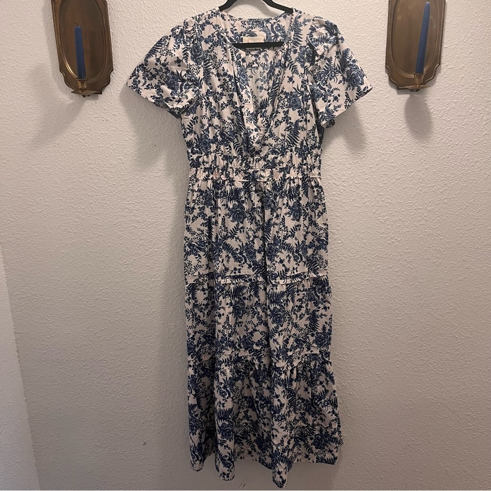 Anthropologie Somerset Dress Floral China Pattern